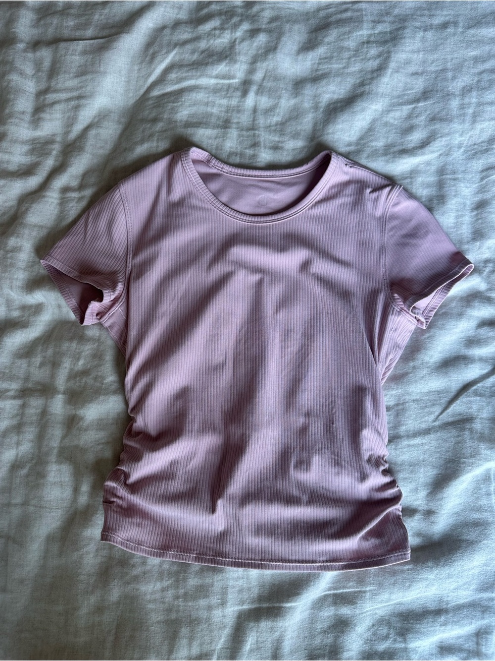 lululemon athletica Ribbed Crewneck Short-Sleeve Top - Light Lavender